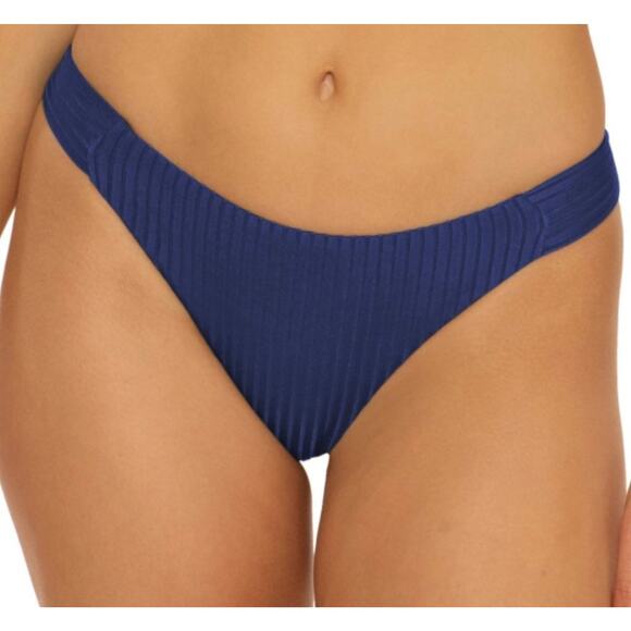 Trina Turk Ink Olympia Ribbed French Cut Bikini Bottom 10 NWT - Picture 1 of 3